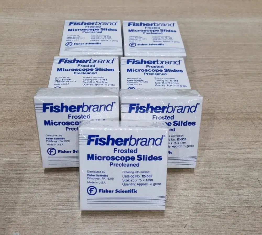 Fisherbrand Frosted Microscope Slides.